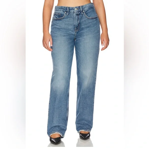 Good American (on Revolve) straight 90s leg jeans - Picture 4 of 10